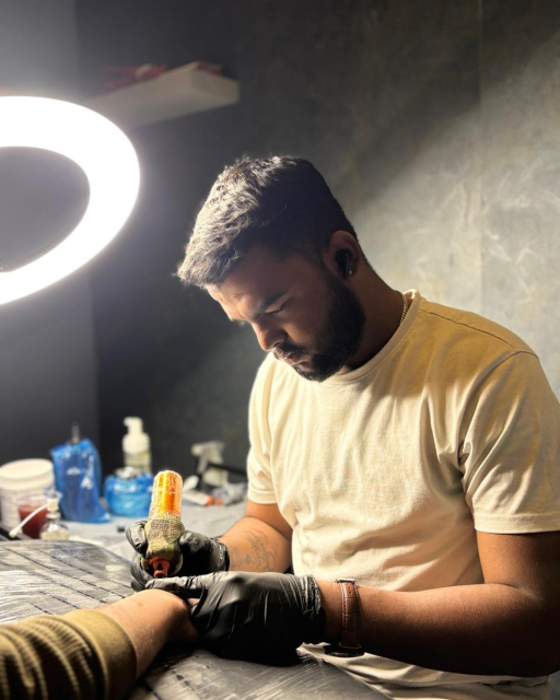 Rohit Tattoo Artist at Tattoo Nine, Chirag Ali Lane, Abids, Hyderabad, Telangana 500001.